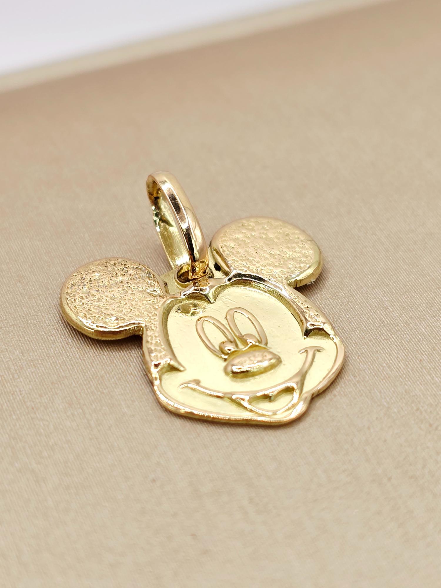 Colgante micky mouse 2 cm 1.6 grs Oro 18k 1