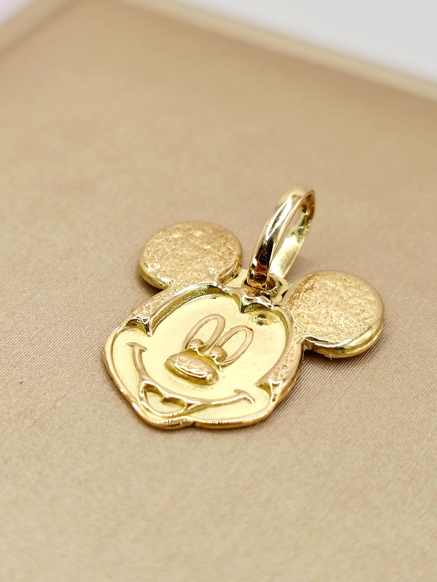 Colgante micky mouse 2 cm 1.6 grs Oro 18k 3