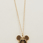 Cadena limada 50 cm y colgante Mickey 2 cm 2.7 grs Oro 18k - Miniatura 3
