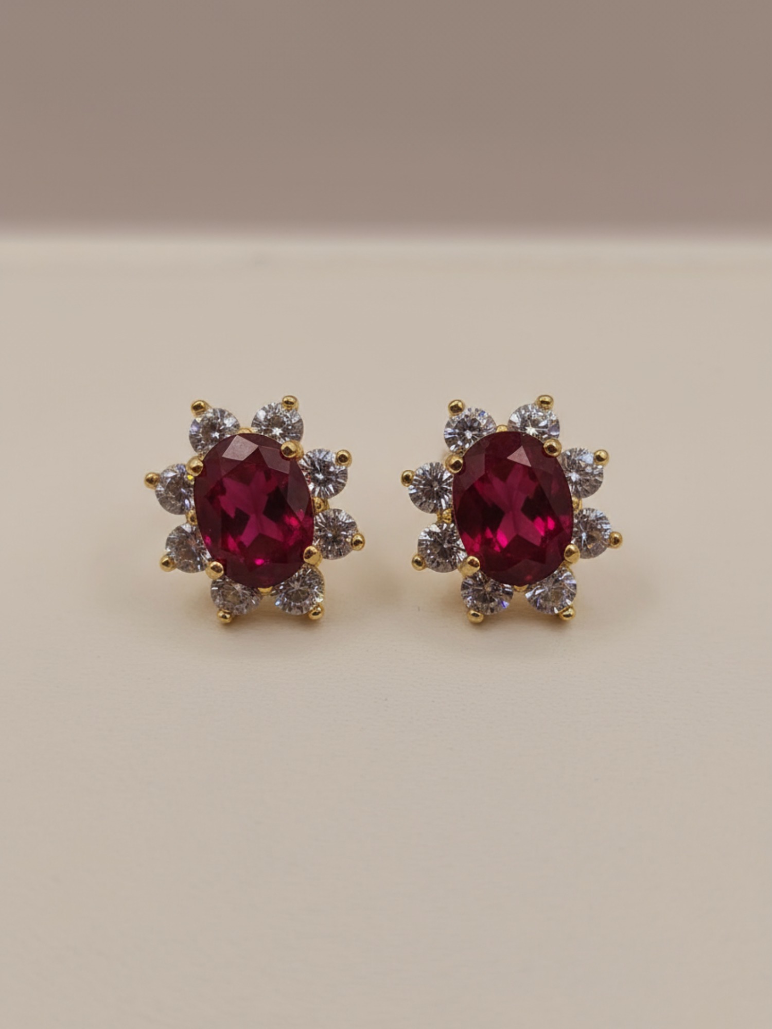 Aros lady rubi 1.1 cm 2.5 grs Oro 18k 7