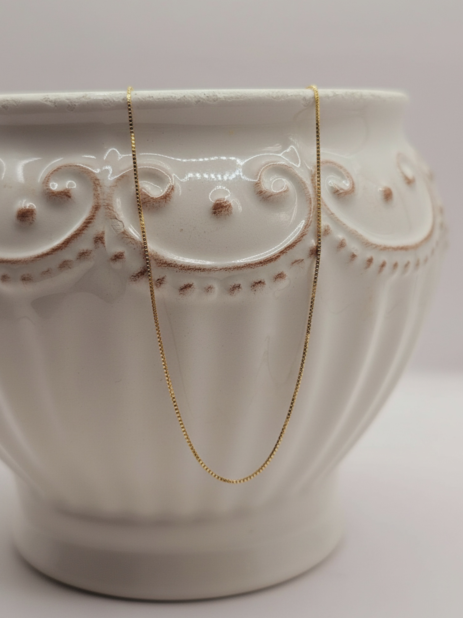 Cadena veneciana 40 cm 1 gr Oro italiano 18k 2