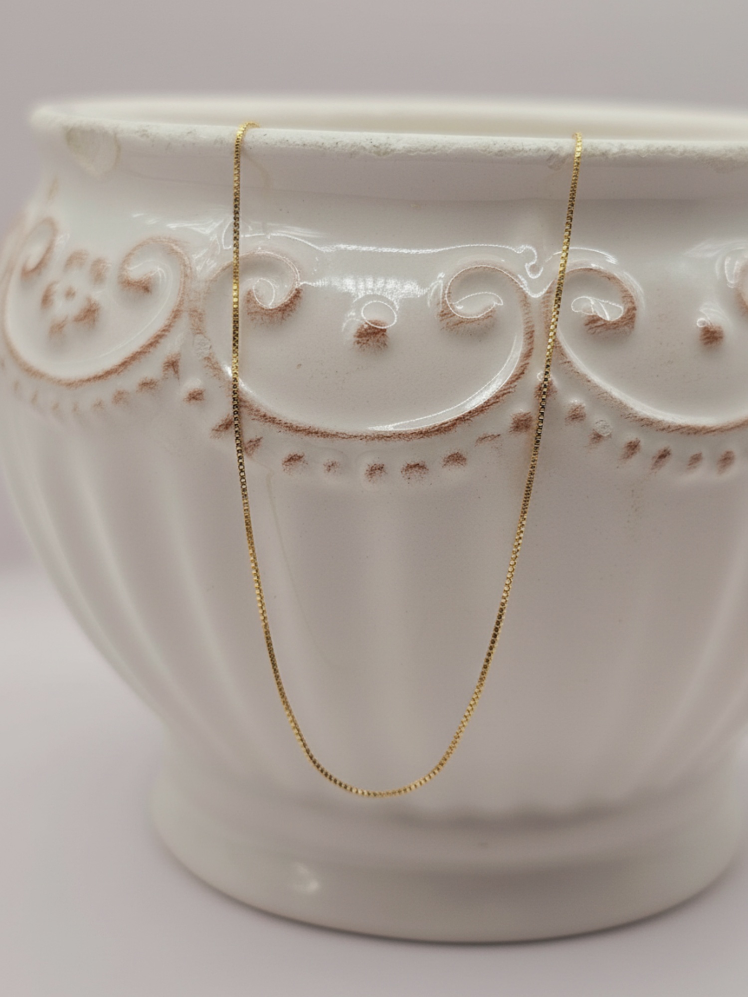 Cadena veneciana 40 cm 1 gr Oro italiano 18k 3