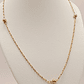 Collar bolitas 40 cm 3 grs Oro 18k  - Miniatura 4