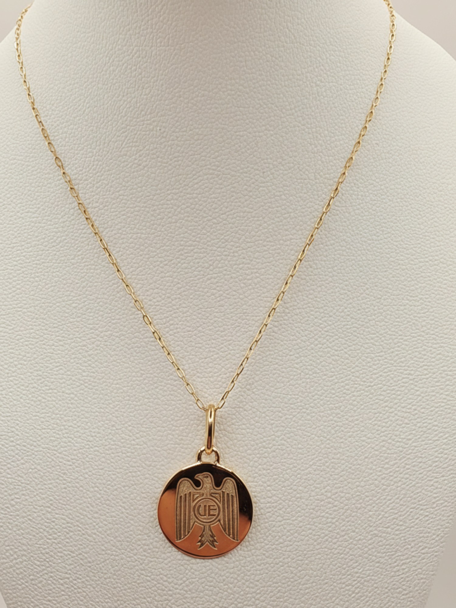 Cadena limada 50 cm con fotograbado equipo de futbol 2.2 grs Oro 18k 4