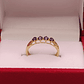 Anillo medio cintillo amatistas 1.6 grs Oro 18k - Miniatura 3