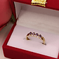 Anillo medio cintillo amatistas 1.6 grs Oro 18k - Miniatura 4