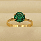 Anillo solitario seis grifas esmeralda 2 grs Oro 18k - Miniatura 3