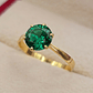 Anillo solitario seis grifas esmeralda 2 grs Oro 18k - Miniatura 6