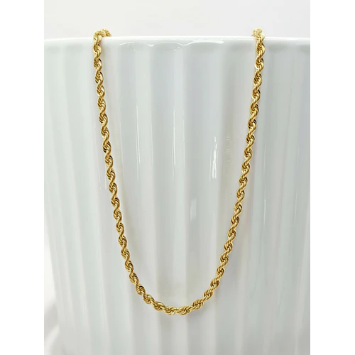 Cadena tourbillon 50 cm 3 grs Oro italiano 750 18k
