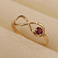 Anillo infinito rubí 1.1 grs Oro 18k - Miniatura 3