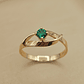 Anillo brillo esmeralda 1.5 grs Oro 18k - Miniatura 1