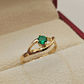 Anillo brillo esmeralda 1.5 grs Oro 18k - Miniatura 2