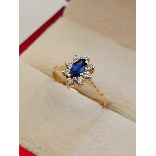 Anillo lady zafiro 3 grs Oro 18k