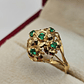 Anillo florentino esmeraldas 3.7 grs Oro 18k - Miniatura 3