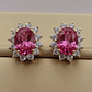 Aros Reina rosa de francia y circones 1.5 cm 5.7 grs Oro 18k - Miniatura 5