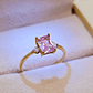 Anillo reina rosa de francia y circones 2.4 grs Oro 18k   - Miniatura 4