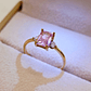 Anillo reina rosa de francia y circones 2.4 grs Oro 18k   - Miniatura 6