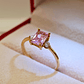 Anillo reina rosa de francia y circones 2.4 grs Oro 18k   - Miniatura 9