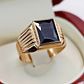 Anillo sello onix 4 grs Oro 18k - Miniatura 3