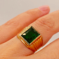 Anillo sello esmeralda 4 grs Oro 18k - Miniatura 6