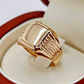Anillo sello cuadrado 4 grs Oro 18k - Miniatura 5