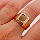 Anillo sello cuadrado 4 grs Oro 18k - Miniatura 3