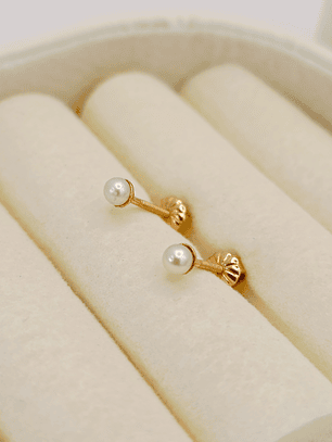 Aros perla cultivada 3 mm 0.8 grs Oro 18k