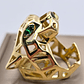 Anillo pantera esmeraldas y onix 28 grs Oro 18k - Miniatura 1