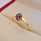 Anillo chatón ovalado amatista 1.1 grs Oro 18k - Miniatura 4