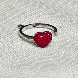 Anillo Corazón Rojo Mom Glow