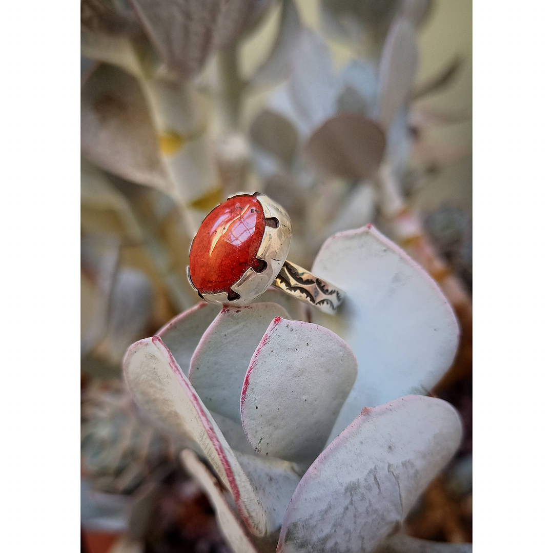 Anillo Jaspe rojo 1
