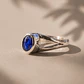Anillo de Plata 950 con Zafiro Azul | Pieza Única - Miniatura 1