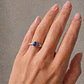 Anillo de Plata 950 con Zafiro Azul | Pieza Única - Miniatura 2