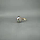 Anillo de Perla Negra en Plata 950 Ajustable | Hecho a Mano en Valparaíso - Miniatura 2