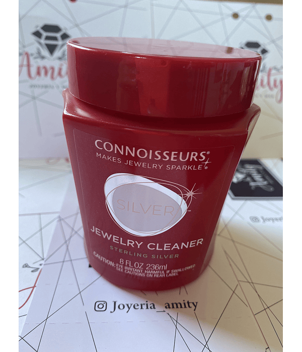 Líquido limpiador de joyas de plata fina 925
