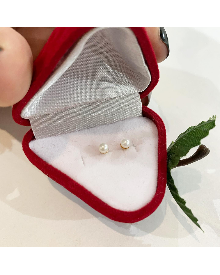 Aros de oro Perla Talla 1