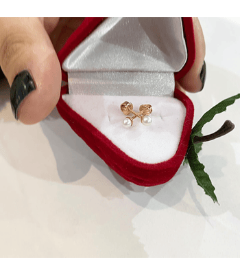 Aros de oro Perla Talla 1