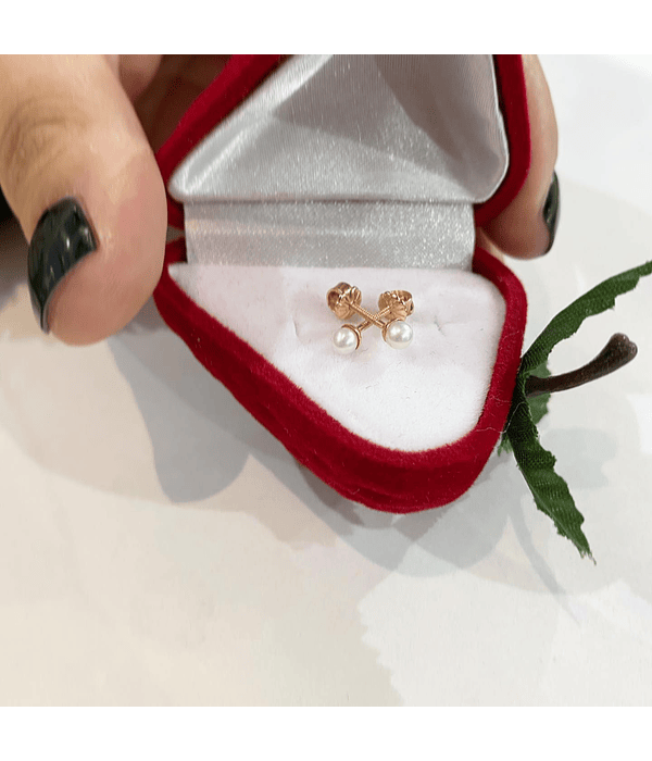 Aros de oro Perla Talla 1