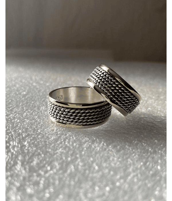 Argolla cinco trenzas 9 mm 🌷