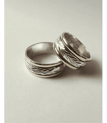 Argollas modelo Espiga ✨ 8mm