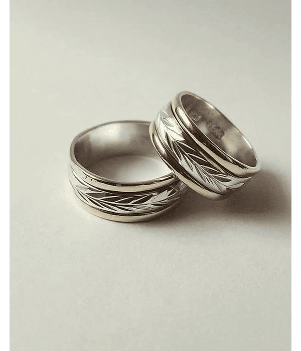 Argollas modelo Espiga ✨ 8mm