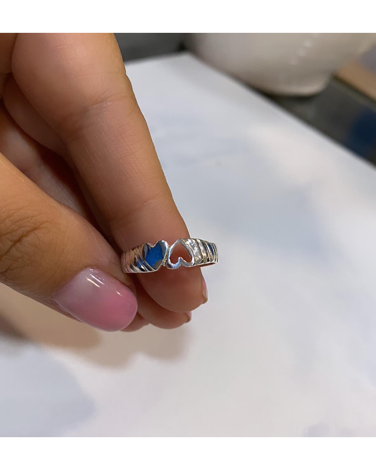 Anillos dos corazones 🌷