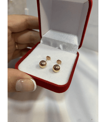 Bolita talla # 6 oro 18k