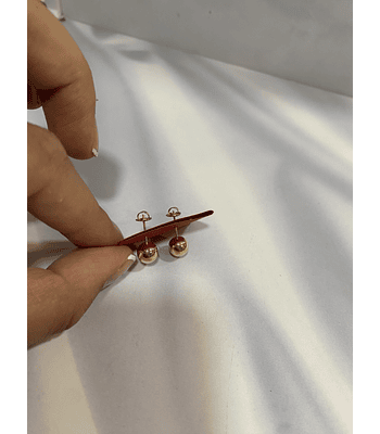 Bolita talla # 6 oro 18k