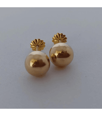 Bolita talla # 7 oro 18k 