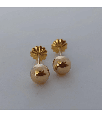 Bolita talla # 5 oro 18k 