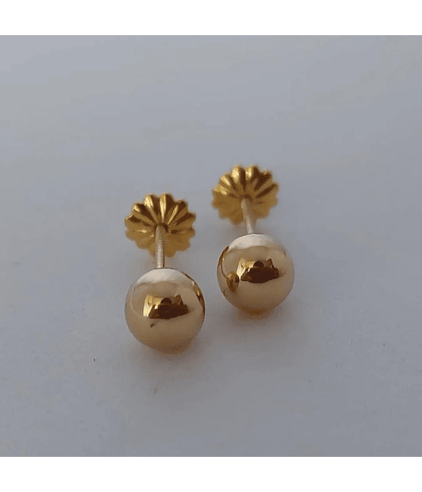 Bolita talla # 5 oro 18k 