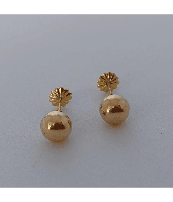 Bolita talla # 2 oro 18k 