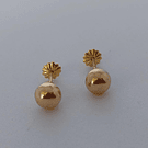 Bolita talla # 2 oro 18k 