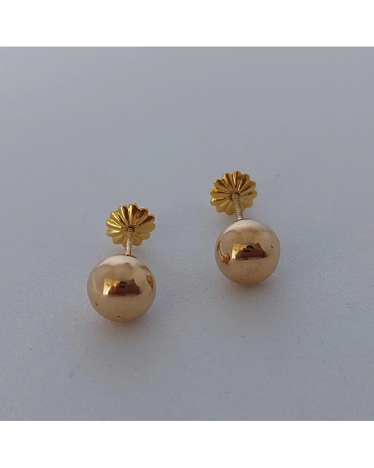 Bolita talla # 1 oro 18k 